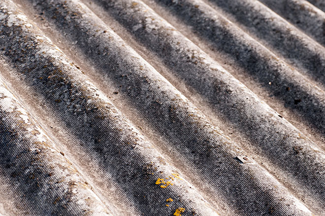 Asbestos roofing